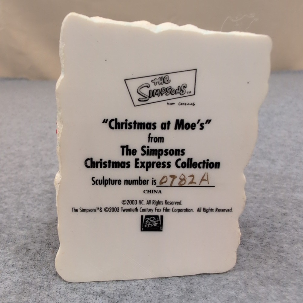 The Simpsons Christmas at Moe's Figurine Christmas Express Collection 2003 - Picture 6 of 6